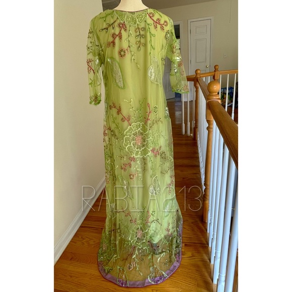 PAKISTANI DESIGNER CUSTOM MADE FORMAL DRESS - Picture 3 of 3